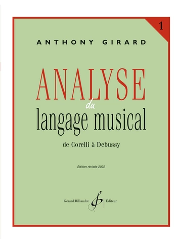 Analyse du langage musical. Volume 1 : de Corelli à Debussy Visuell